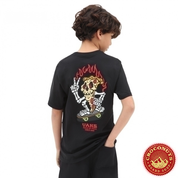 Tee Shirt Vans Kids Pizzeria Black 2022