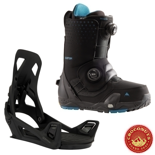 Pack Burton STEP ON Homme Black + Boots Photon Boa Black 2023