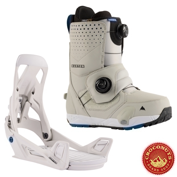 Pack Burton STEP ON Homme Gray Cloud + Boots Photon Boa Gray Cloud 2023