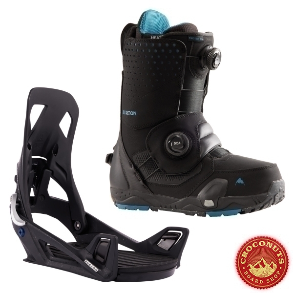 Pack Burton STEP ON X Homme Black + Boots Photon Boa Black 2023