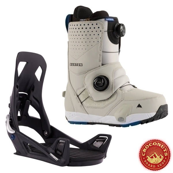 Pack Burton STEP ON X Homme Black + Boots Photon Boa Gray Cloud 2023