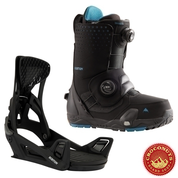 Pack Burton STEP ON Genesis Homme Black + Boots Photon Boa Black 2023