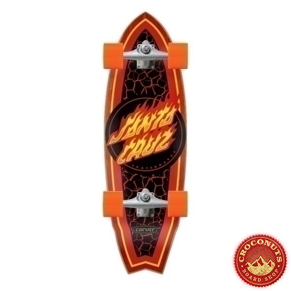 Surfskate Santa Cruz Flame Dot Shark 2022