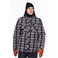 Veste 686 Woodland Charcoal Plaid 2023 pour homme, pas cher