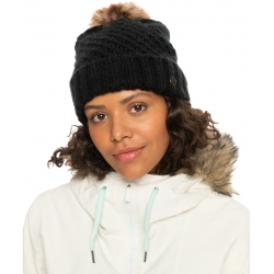 Bonnet Roxy Peak Chic True Black 2023 pour femme, pas cher