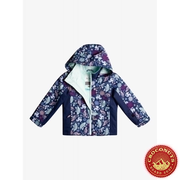 Veste Roxy Snowytale Girl Medieval Blue Neo 2023