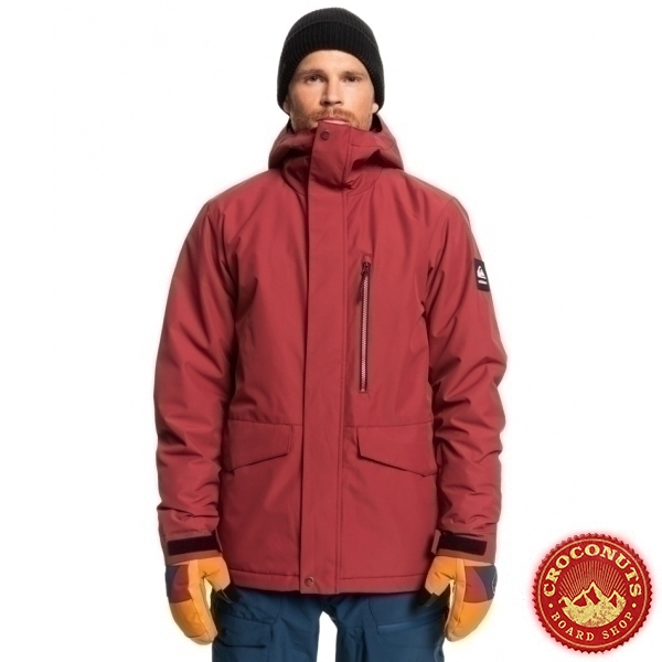 Veste Quiksilver Mission Solid Ruby Wine 2023