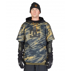Fleece DC Shoes Dryden Angled Tie Dye Ivy Green 2023 pour homme, pas cher