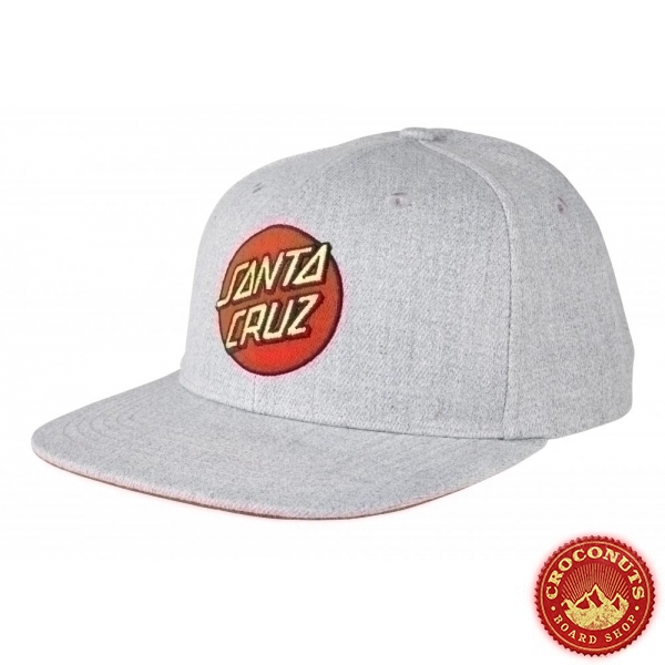 Casquette Santa Cruz Classic Dot Heather Grey 2022