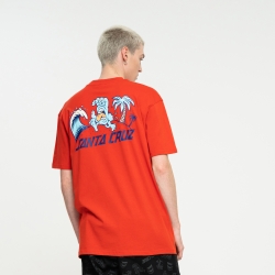 Tee Shirt Santa Cruz Beach Bum Artisanal Red 2022 pour , pas cher