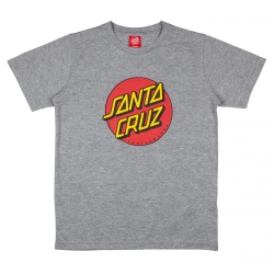 Tee Shirt Santa Cruz Youth Classic Dot Heather Grey 2023 pour enfant
