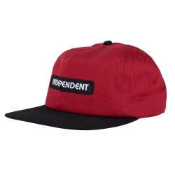 Casquettes Independent BC Groundwork Snapback Maroon Black 2022 pour 