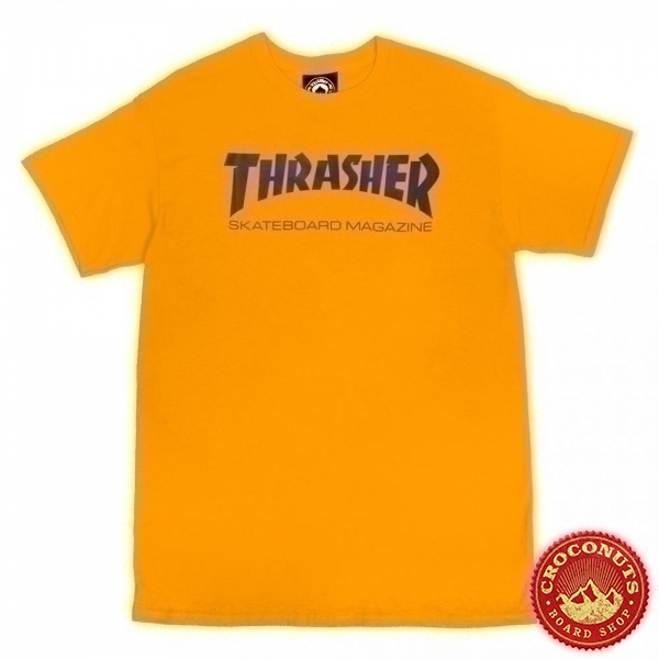 Tee Shirt Thrasher Skate Mag Gold Purple 2022