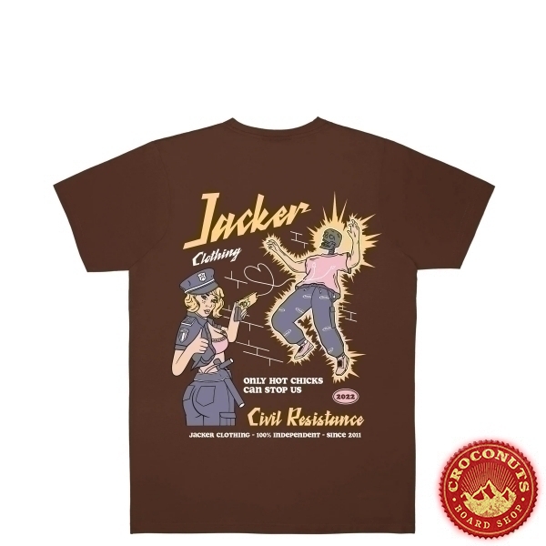 Tee Shirt Jacker Hot Chicks Brown 2022