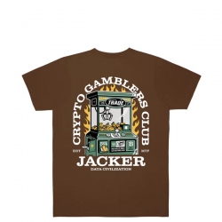 Tee Shirt Jacker Crypto Club Brown 2022 pour 
