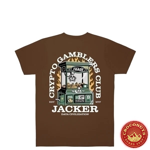 Tee Shirt Jacker Crypto Club Brown 2022