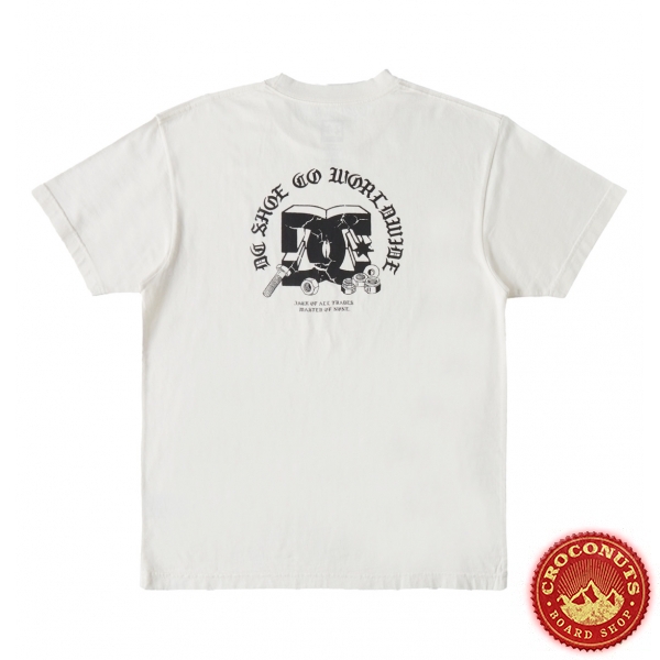 Tee Shirt DC Shoes All Trades Lily White Garment Dye 2023