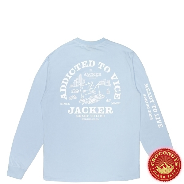 Tee Shirt Manche Longue Jacker Addicted Blue 2023