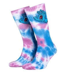 Chaussettes Santa Cruz Screaming Hand Tie Dye White Pink Blue 2023 pour 