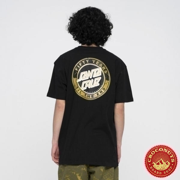 Tee Shirt Santa Cruz 50th TTE Dot Black 2023