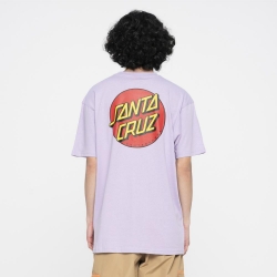 Tee Shirt Santa Cruz Classic Dot Chest Lavender 2023 pour homme