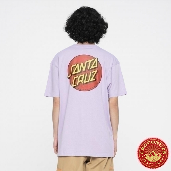 Tee Shirt Santa Cruz Classic Dot Chest Lavender 2023