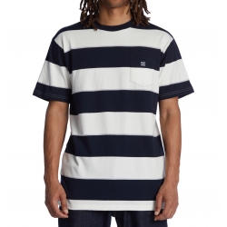 Tee Shirt DC Shoes Crate Navy Crate Stripe 2023 pour homme