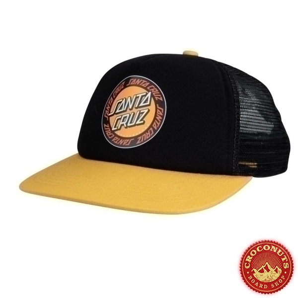 Casquette Santa Cruz Kid Outer Ringed Dot Black Gold 2023