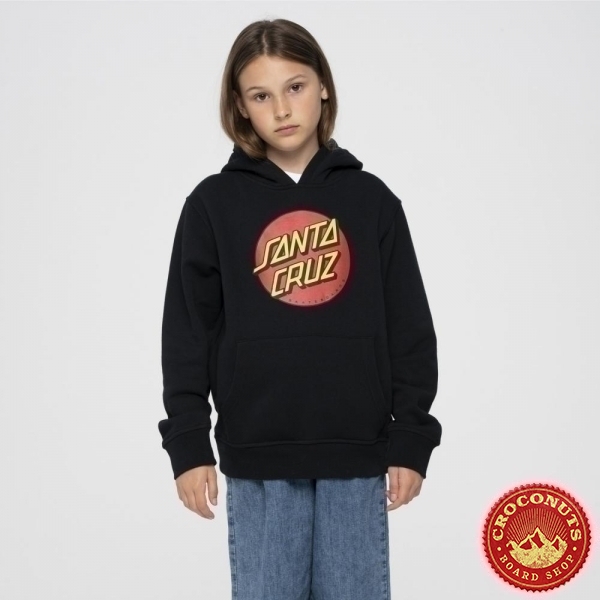 Sweat Santa Cruz Youth Classic Dot Hood Black 2022