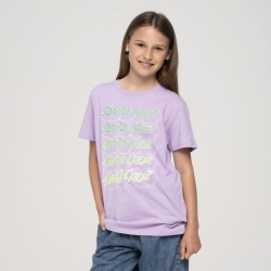 Tee Shirt Santa Cruz Youth Grid Stacked Digital Lavender 2023 pour enfant