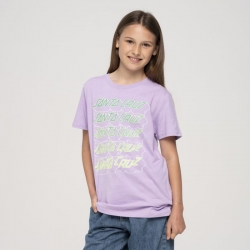 Tee Shirt Santa Cruz Youth Grid Stacked Digital Lavender 2023 pour enfant, pas cher