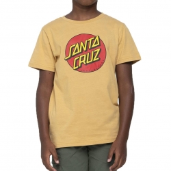 Tee Shirt Santa Cruz Youth Classic Dot Parchement 2023 pour enfant, pas cher