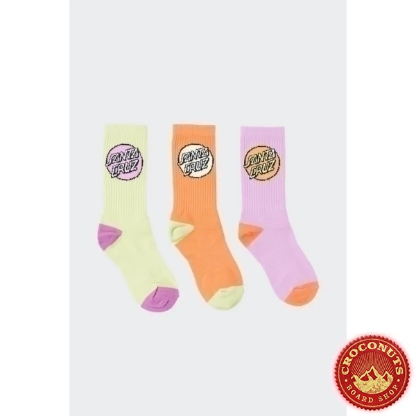 Chaussettes Santa Cruz Pop Dot (Pack de 3 Paires) 2023