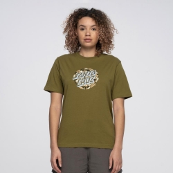 Tee Shirt Santa Cruz Girl Foliage Dot Moss 2023 pour femme