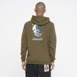 Sweat Santa Cruz Cosmic Bone Hand Uniform Green 2023 pour homme