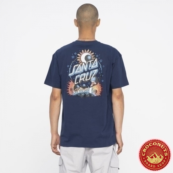 Tee Shirt Santa Cruz Dark Arts Dot Midnight Blue 2023