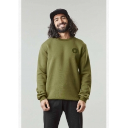 Sweat Picture Basement Flock Crew Army Green 2023 pour homme