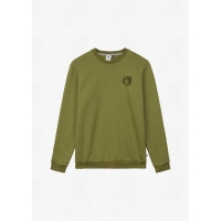 Sweat Picture Basement Flock Crew Army Green 2023