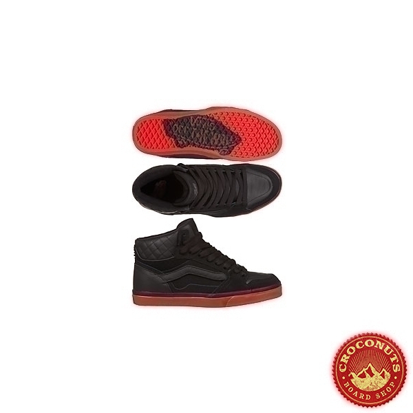 Chaussures Vans Owen Hi Mid Black Red 2010