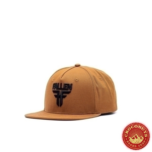 Casquette Fallen Insigna Flat Golden Brown Black 2023