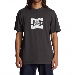 Tee Shirt DC Shoes Shatter Black Enzyme Wash 2023 pour unisexe, pas cher