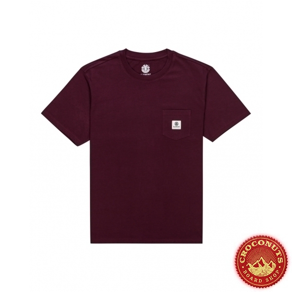 Tee Shirt Element Basic Pocket Winetesting 2023