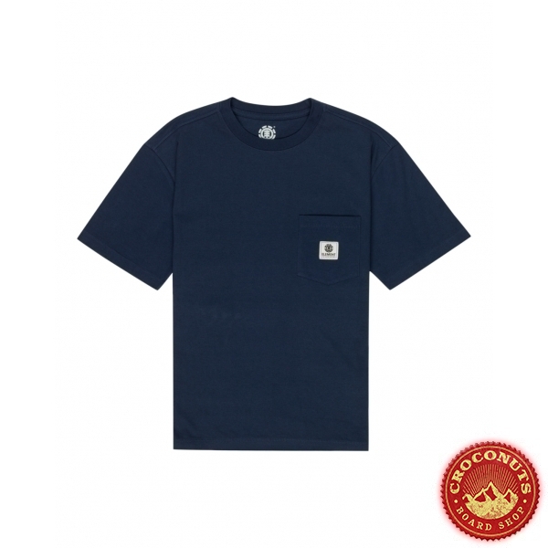 Tee Shirt Element Basic Pocket Eclipse Navy 2023