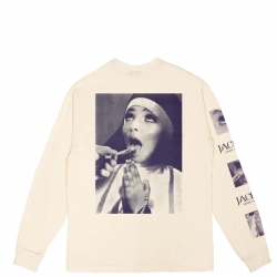 Tee Shirt Jacker Manche Longue House of Sins Beige 2023 pour unisexe