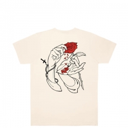 Tee Shirt Jacker Holy Roses Beige 2023 pour unisexe