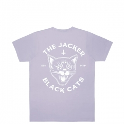 Tee Shirt Jacker Black Cats Lavender 2023 pour unisexe