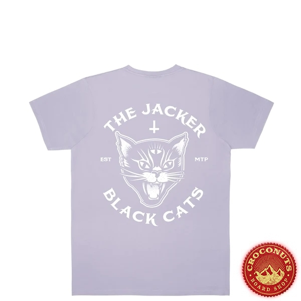 Tee Shirt Jacker Black Cats Lavender 2023