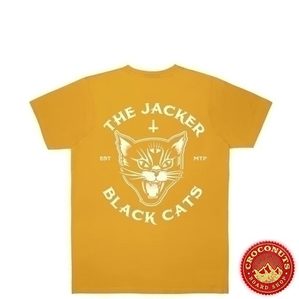 Tee Shirt Jacker Black Cats Mustard 2023
