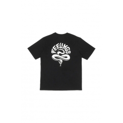 Tee Shirt Feelings Snake Black 2023 pour homme, pas cher