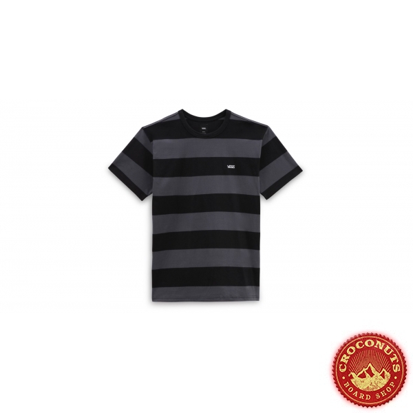 Tee Shirt Vans Comfycush Stripe Black Asphalt 2023